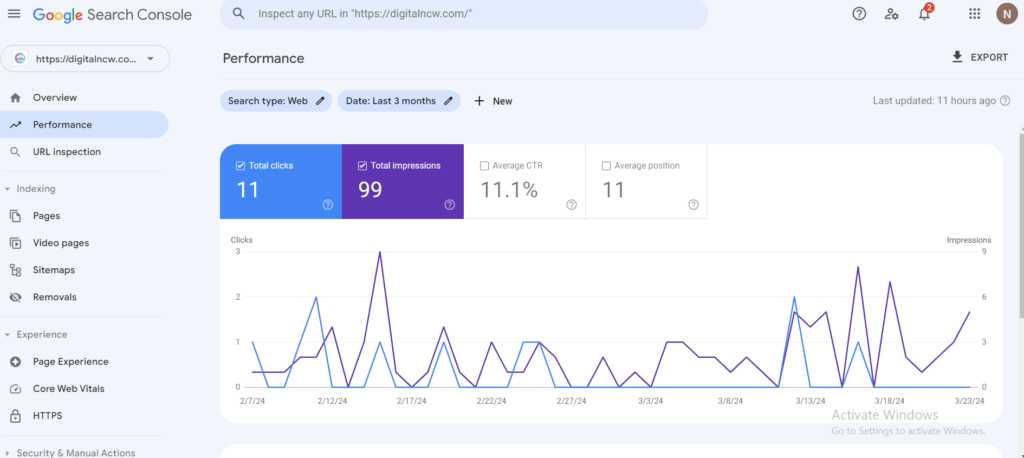 google search console